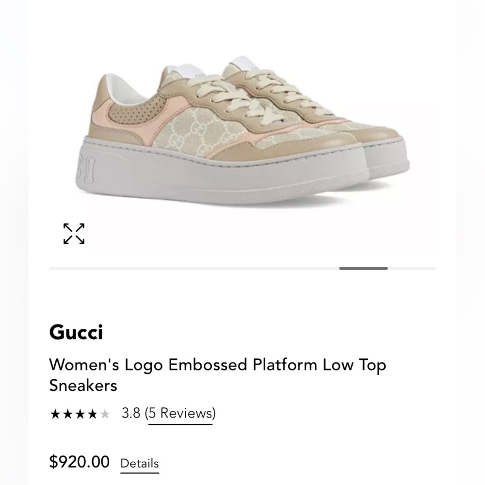 Gucci Low Top Platform Sneakers - Picture 4 of 7
